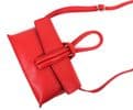Leather Crossbody Wrist Clutch Bag - Tan