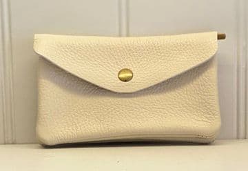 Leather Purse - Beige