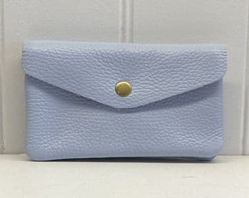 Leather Purse - Light Blue