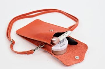 Leather Traveller Bag - Burned Orange