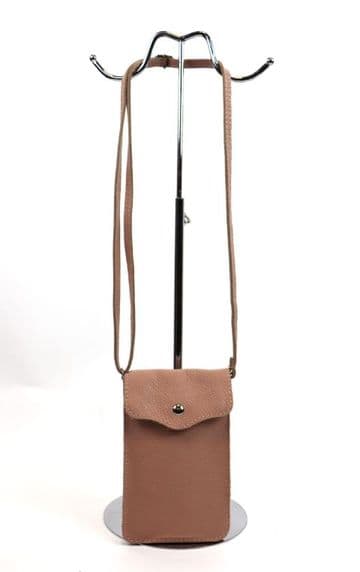 Leather Traveller Bag - Dusky Pink