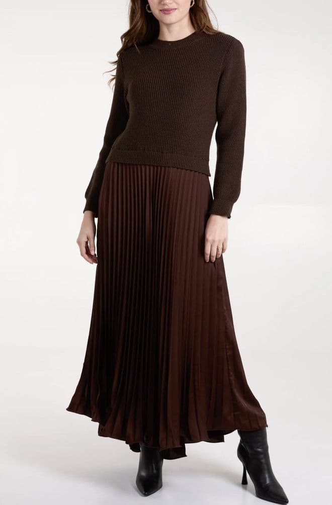 Maxi Jumperdress - Chocolate Brown