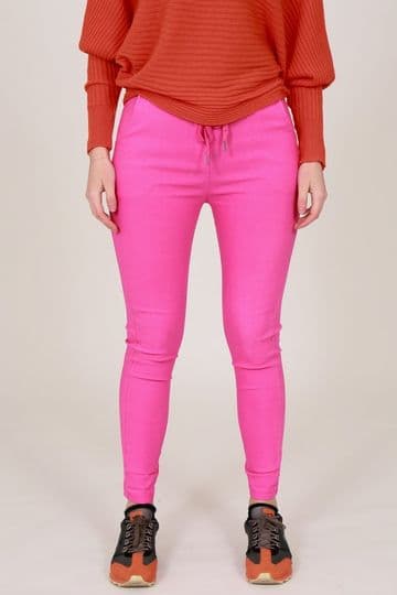 Plain Magic Stretch Trousers - Fuchsia
