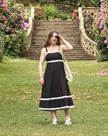 Ric Rac Dress - Black & White