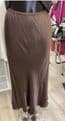Satin Bias Slip Skirt - Lead Grey