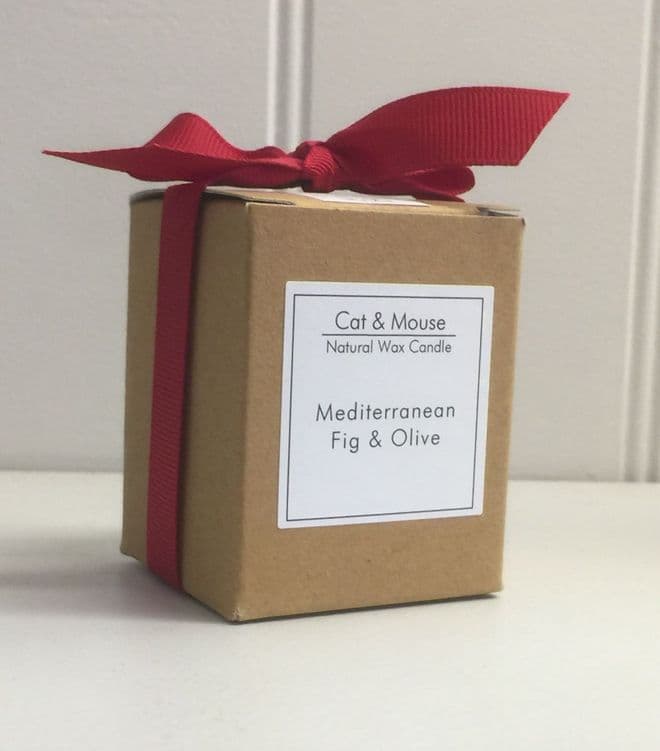Scented Candle 20cl in a Gift Box - Mediterranean Fig & Olive