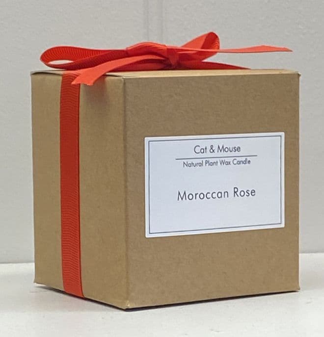 Scented Candle 20cl in a Gift Box - Moroccan Rose