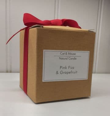 Scented Candle 20cl in a Gift Box - Pink Fizz & Grapefruit