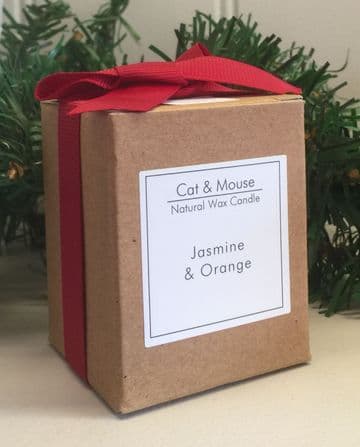 Scented Candle 9cl in a Gift Box - Jasmine & Orange