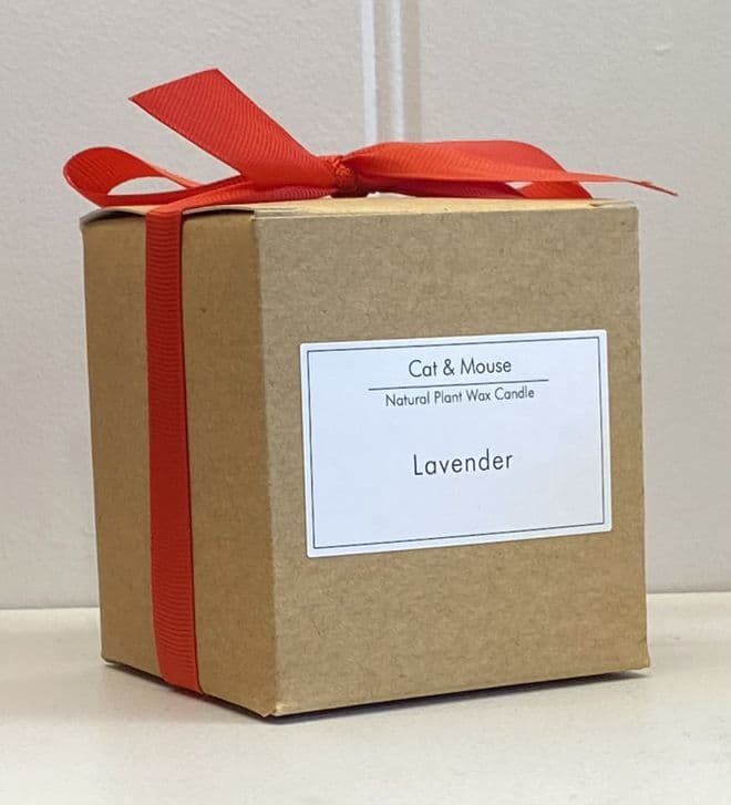 Scented Candle 9cl in a Gift Box - Lavender