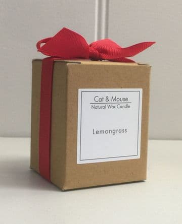 Scented Candle 9cl in a Gift Box - Lemongrass