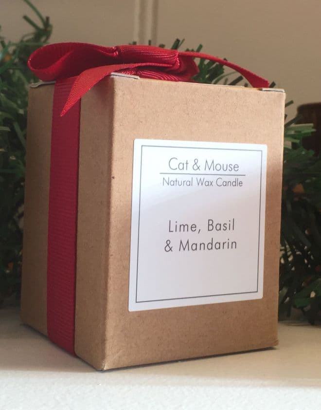 Scented Candle 9cl in a Gift Box - Lime Basil & Mandarin