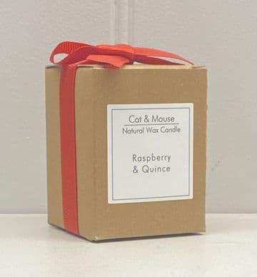 Scented Candle 9cl in a Gift Box - Raspberry & Quince