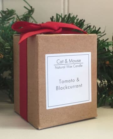 Scented Candle 9cl in a Gift Box - Tomato & Blackcurrant