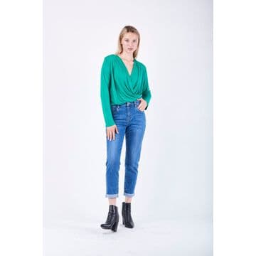 Toxik3 High Waisted Boyfriend Jeans - Blue Light Wash