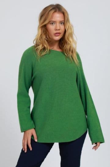 Ultasoft Scoop Neck Jumper - Green