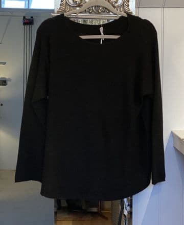 Ultrasoft Scoop Neck Jumper - Black