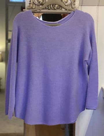 Ultrasoft Scoop Neck Jumper - Lilac
