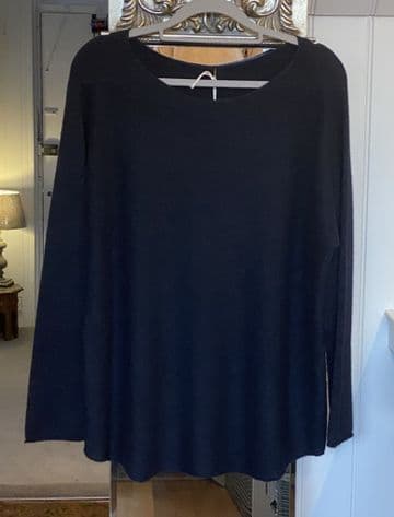 Ultrasoft Scoop Neck Jumper - Navy