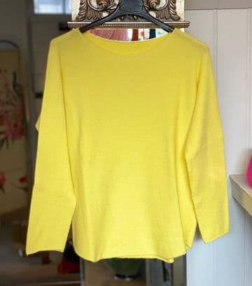 Ultrasoft Scoop Neck Jumper - Yellow