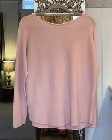 Ultrasoft Scoop Neck Jumperr - Baby Pink
