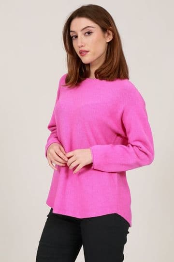V Neck Light Jumper / Top - Pink