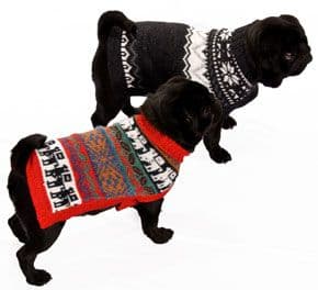 Alpaca Peruvian handknitted Dog Jumpers