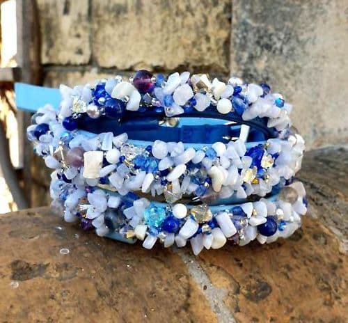 Blue Moon dog collar