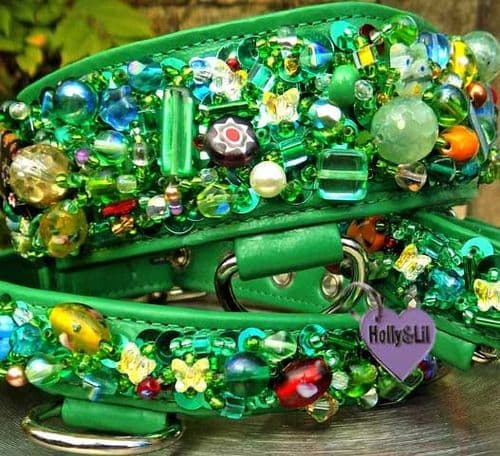 Emerald City. Sequins & Swarovski WIDE