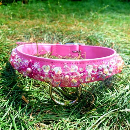 Pink "Crystal Palace" Swarovski Ultimate "Bling" dog Collar