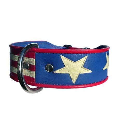 Stars and Stripes. Flag of America Dog Collar.