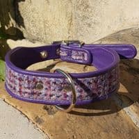 Harris Tweed Dog Collar Collection - Holly & Lil Collars Handmade in Britain, Leather dog collars, leads & Dog harnesses.