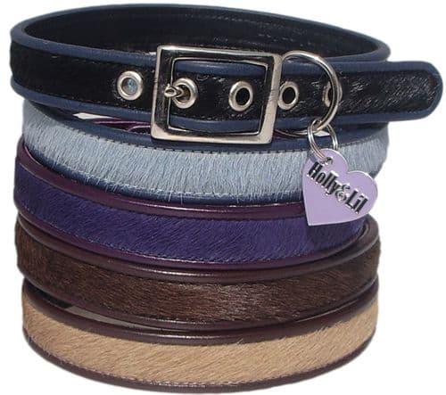The Pebbles Dog Collars - Holly & Lil Collars Handmade in Britain, Leather dog collars, leads & Dog harnesses.