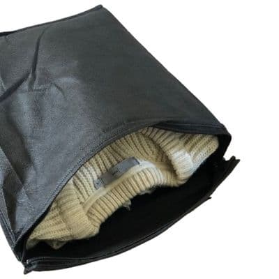 10 Pack Black Moth Proof Individual Wool Jumper Bag