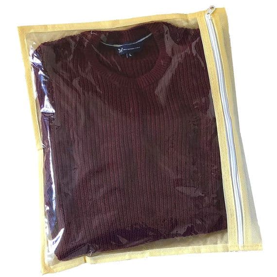 10 Pack Cream Moth Proof Individual Jumper Bag
