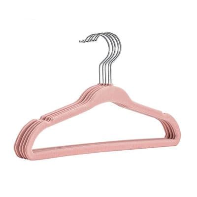 10 Pack Pink Non Slip Velvet Children's Clothes Hangers