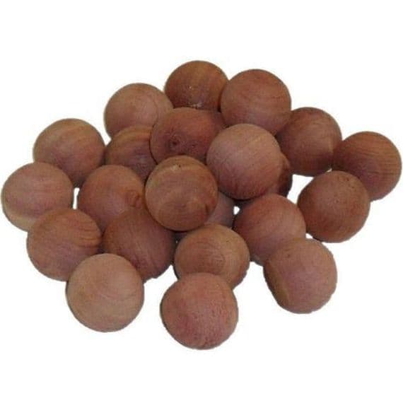 12 Pack Natural Repellent Cedar Wood Moth Balls