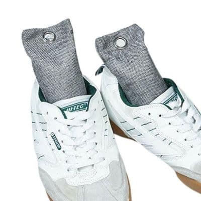 2 Pack Bamboo & Charcoal Shoe Odour Freshener Bag