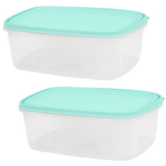 2 Pack BPA Free Food Storage Boxes 3 Litre