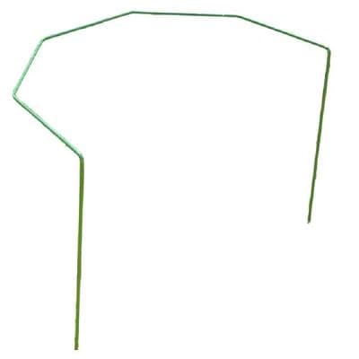 2 Pack Green Metal Curved Bow Wire Plant Support H100 x W50cm