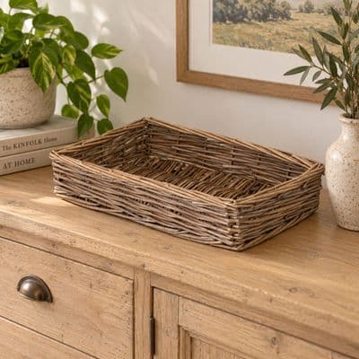 2 Pack Suffolk Small 32cm Wicker Presentation Basket