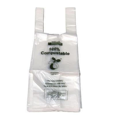 25 Pack 35cm Biodegradable Compostable Tie Handle Sandwich Bags