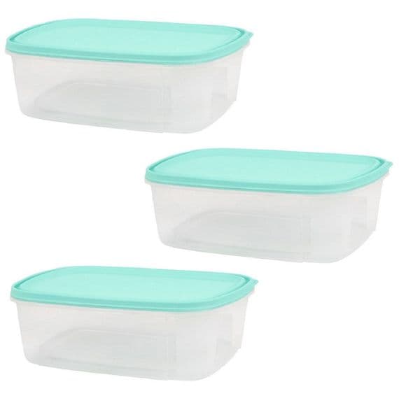 3 Pack BPA Free Food Storage Containers 2 Litre