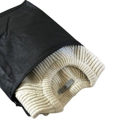 4 Pack Black Moth Proof Individual Wool Jumper Bag