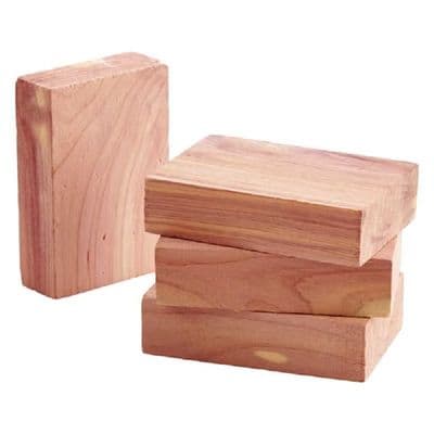 4 Pack Cedarwood Blocks For Moths