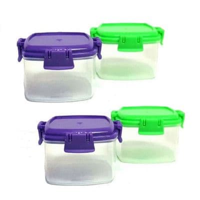 4 Pack Mini 4cm Clear Plastic Bead Craft Storage Containers