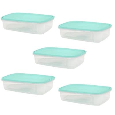 5 Pack 1 Litre BPA Free Food Box