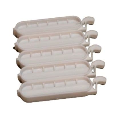 5 Pack Mini White Food Bag Clips