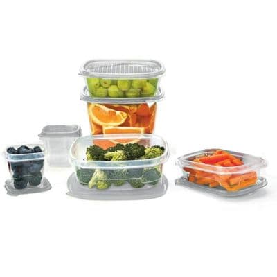 6 Pack BPA Free Clear Food Storage Boxes