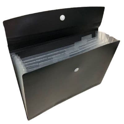 6 Pocket Black Expanding File